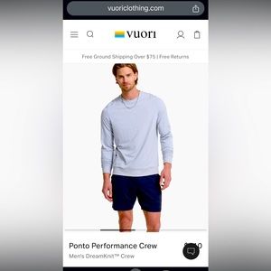 Vuori Ponto Performance Crew